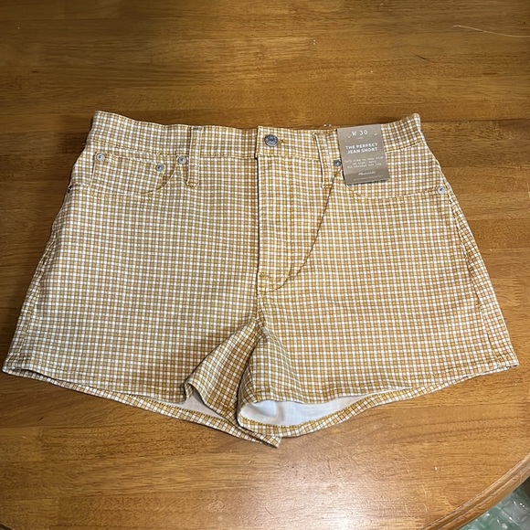 NWT Perfect Vintage Jean Short in Mini Check - Picture 5 of 9